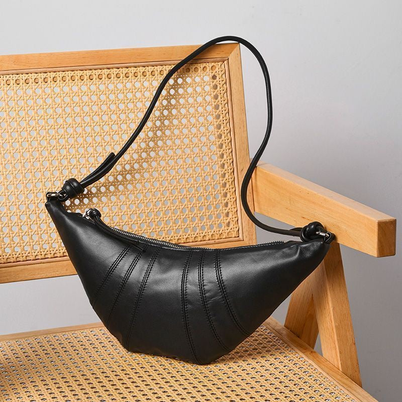 Horn-shaped crossbody bag
